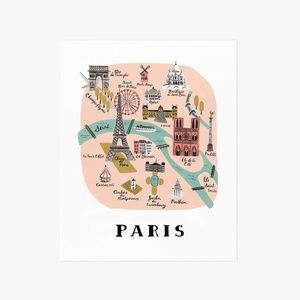Framed Rifle Paper Co Paris Art Print